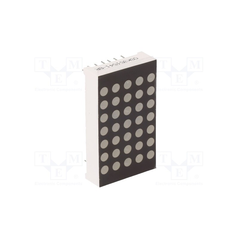 1 pcs x OPTOSUPPLY - OSK351541-BR - Display: LED, matrix, 5x7, red, 20mcd, anode, 39.1x22.8x8mm