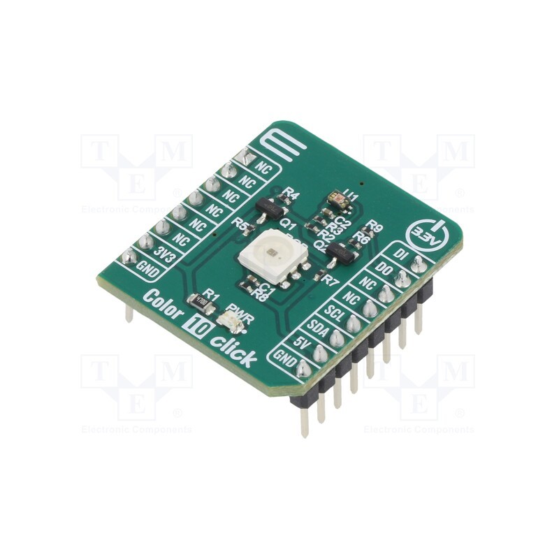 1 pcs x MIKROE - COLOR 10 CLICK - Click board, colour sensor, GPIO,I2C, VEML3328, prototype board