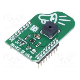 1 pcs x MIKROE - BUZZ 2 CLICK - Click board, buzzer, PWM, CMT-8540S-SMT, prototype board