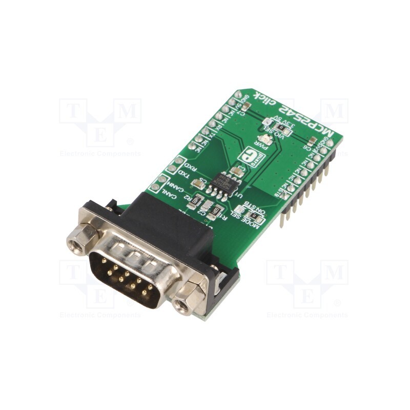 1 pcs x MIKROE - MCP2542 CLICK - Click board, converter, CAN,UART, MCP2542FD, prototype board