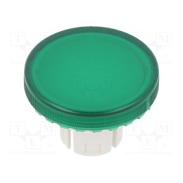 1 pcs x EAO - 61-9642.5 - Actuator lens, 22mm, 61, transparent,green, plastic, Ø19.7mm