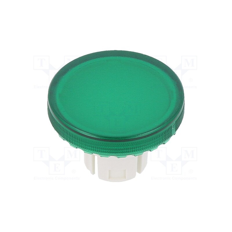 1 pcs x EAO - 61-9642.5 - Actuator lens, 22mm, 61, transparent,green, plastic, Ø19.7mm