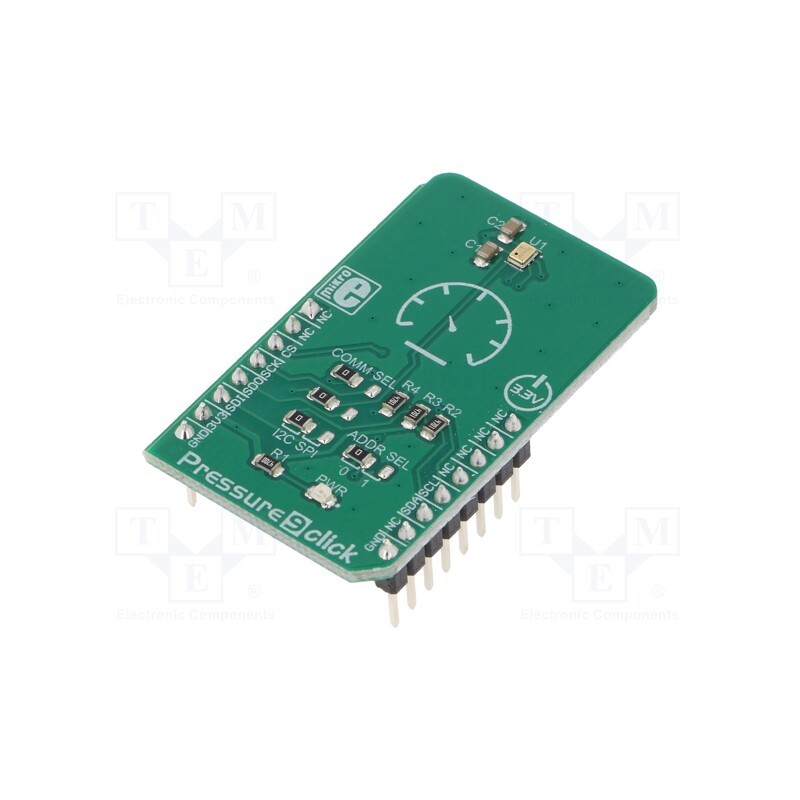 1 pcs x MIKROE - PRESSURE 9 CLICK - Click board, pressure sensor, I2C,SPI, DPS422, prototype board