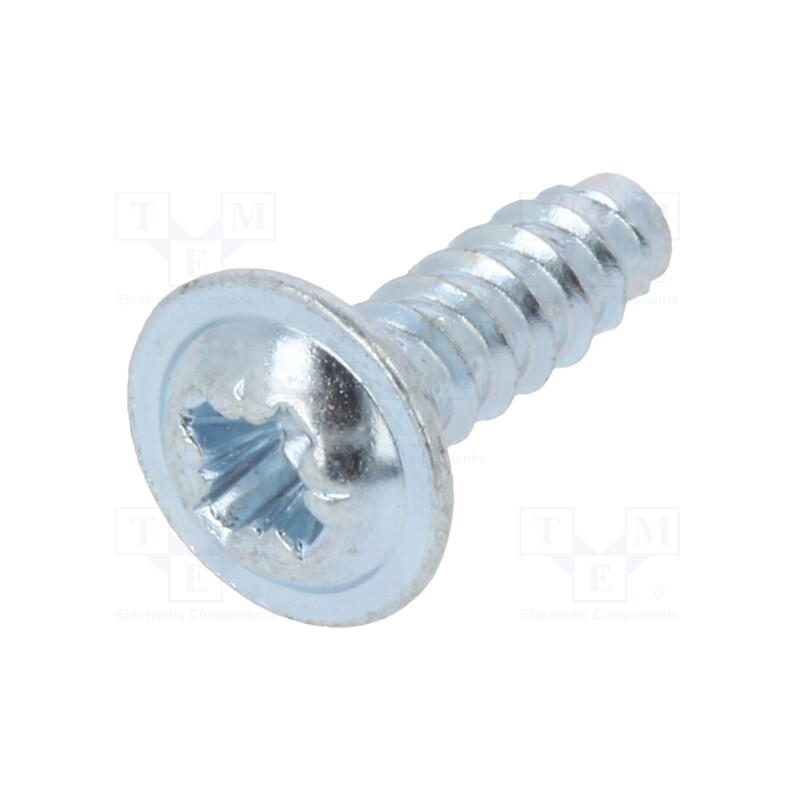 100 pcs x BOSSARD - 5001587 - Screw, for plastic, with flange, 4.2x9.5, Head: button, Phillips