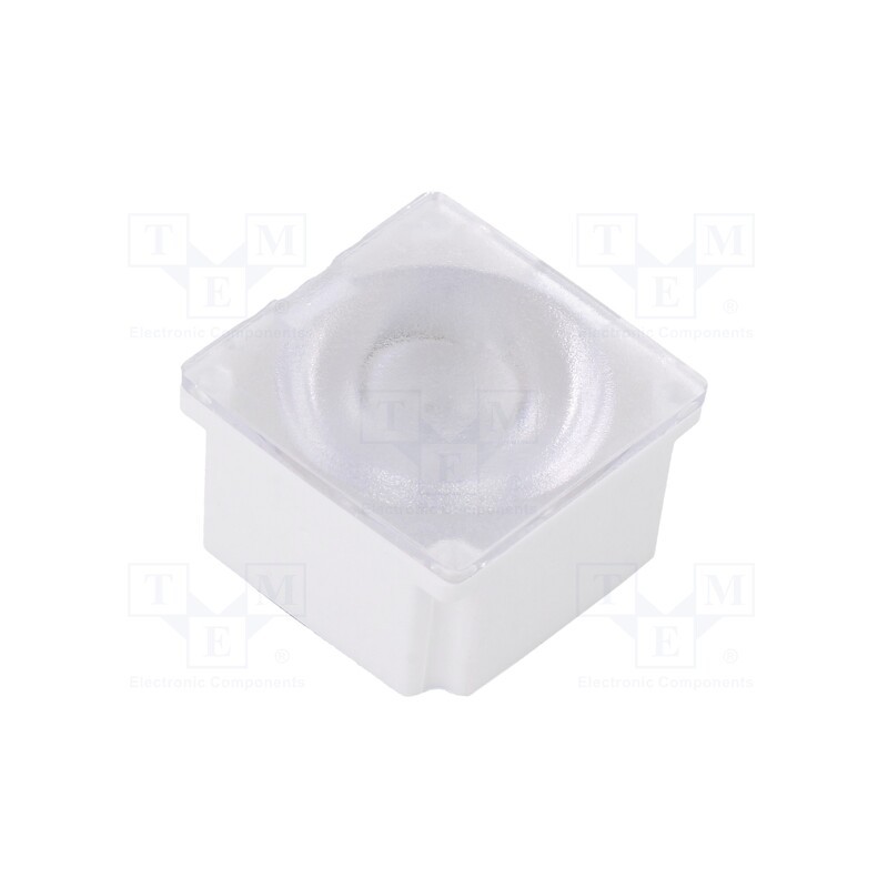 1 pcs x LEDIL - FA15233_ROSE-MRK-W - LED lens, square, polycarbonate, transparent, Colour: white