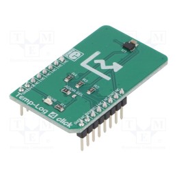 1 pcs x MIKROE - TEMP-LOG 4 CLICK - Click board, temperature sensor, I2C, SE97B, prototype board