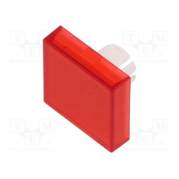 1 pcs x EAO - 61-9351.2 - Actuator lens, 22mm, 61, red,transparent, plastic, 20x20mm