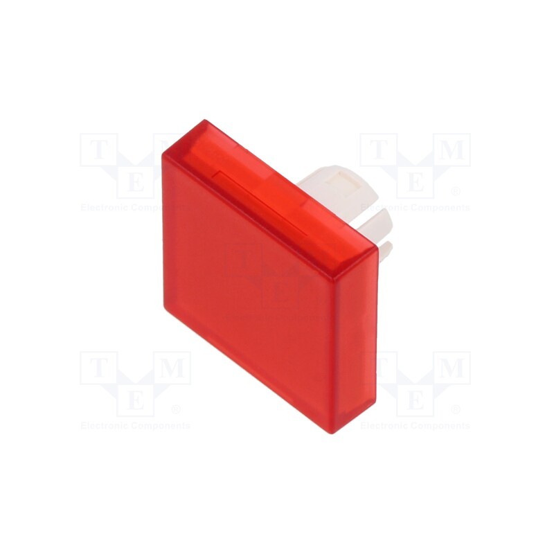 1 pcs x EAO - 61-9351.2 - Actuator lens, 22mm, 61, red,transparent, plastic, 20x20mm