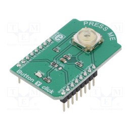 1 pcs x MIKROE - BUTTON Y CLICK - Click board, button, GPIO,PWM, 3006.2111, prototype board