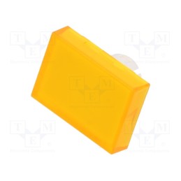 1 pcs x EAO - 61-9331.4 - Actuator lens, 22mm, 61, transparent,yellow, plastic, 15.3x21.5mm