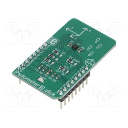1 pcs x MIKROE - PEDOMETER 3 CLICK - Click board, accelerometer, I2C,SPI, KX126-1063, prototype board