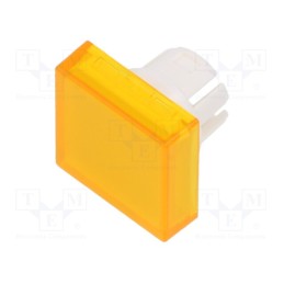 1 pcs x EAO - 61-9321.4 - Actuator lens, 22mm, 61, transparent,yellow, plastic, 15.3x15.3mm