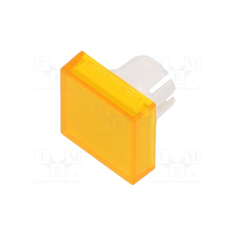 1 pcs x EAO - 61-9321.4 - Actuator lens, 22mm, 61, transparent,yellow, plastic, 15.3x15.3mm