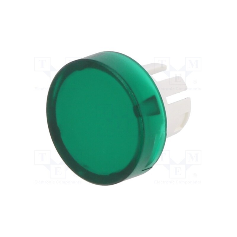 1 pcs x EAO - 61-9311.5 - Actuator lens, 22mm, 61, transparent,green, plastic, Ø15.8mm