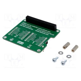 1 pcs x MIKROE - PI 2 CLICK SHIELD - Multiadapter, IDC40,mikroBUS socket x2, Add-on connectors: 2