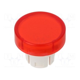 1 pcs x EAO - 61-9311.2 - Actuator lens, 22mm, 61, red,transparent, plastic, Ø15.8mm