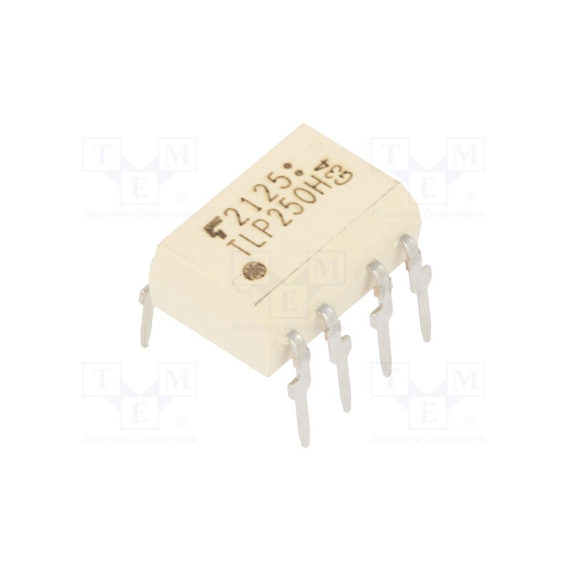 1 pcs x TOSHIBA - TLP250H(F) - Optocoupler, THT, Ch: 1, OUT: totem pole, 3.75kV, DIP8, 40kV/μs