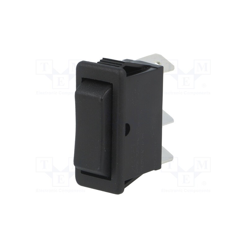 1 pcs x BULGIN - C1522ATMBB - ROCKER, SP3T, Pos: 3, (ON)-OFF-(ON), 16A/250VAC, black, none, 1500