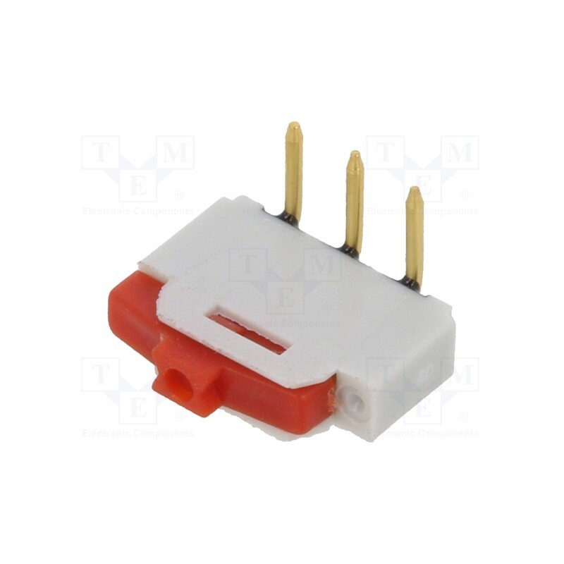 1 pcs x PTR HARTMANN - SX254L - Switch: slide, Pos: 2, 0.001A/0.01VDC, THT, Leads: for PCB,angled