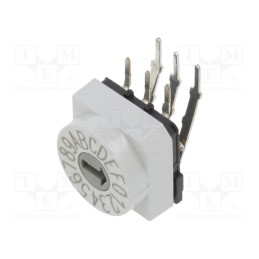 1 pcs x PTR HARTMANN - PT65103L254 - Encoding switch, HEX/BCD, Pos: 16, THT, Rcont max: 80mΩ, PT65