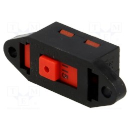 1 pcs x BULGIN - T22205B436B - Switch: slide, Pos: 2, DPDT, 10A/250VDC, Leads: for soldering