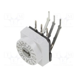 1 pcs x PTR HARTMANN - PT65106L508 - Encoding switch, HEX/BCD, Pos: 16, THT, Rcont max: 80mΩ, PT65