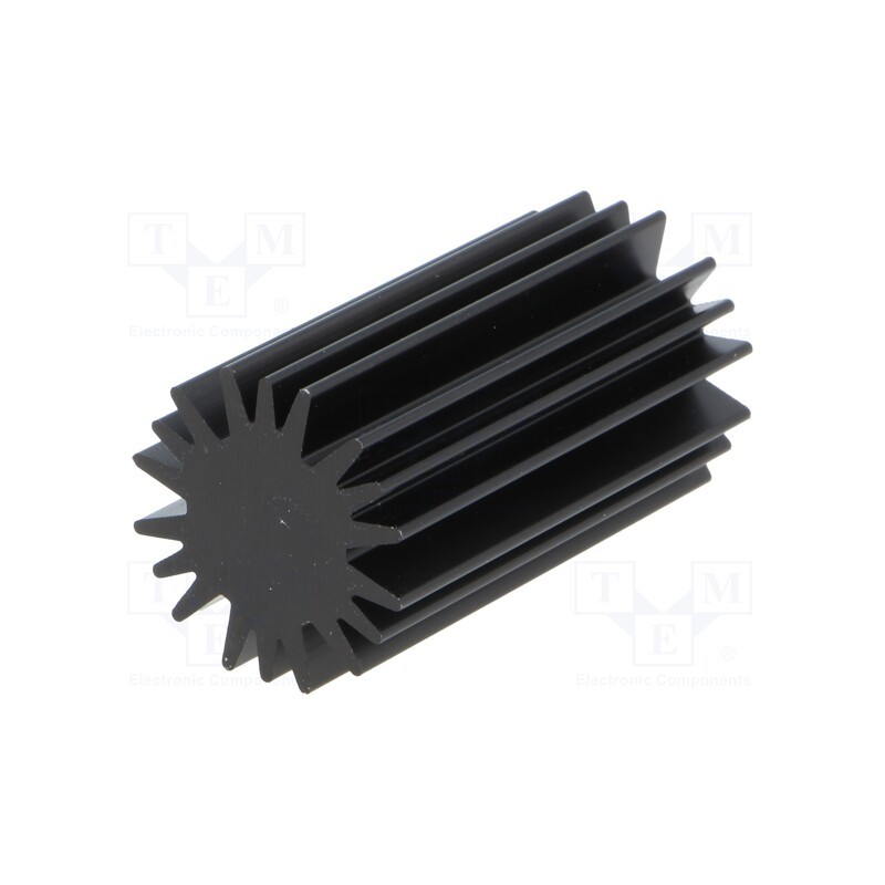 1 pcs x FISCHER ELEKTRONIK - SK58537.5SA - Heatsink, LED, Ø: 20mm, H: 37.5mm, black