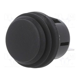 1 pcs x SWITCH COMPONENTS - PB-1B-DC-2-B - Switch: push-button, Pos: 2, SPST, 20A/14VDC, black, Illumin: none