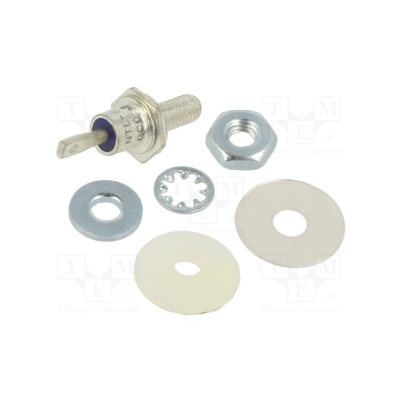 1 pcs x NTE Electronics - NTE5183AK - Diode: Zener, 10W, 8.2V, DO4, screw type, , cathode to stud