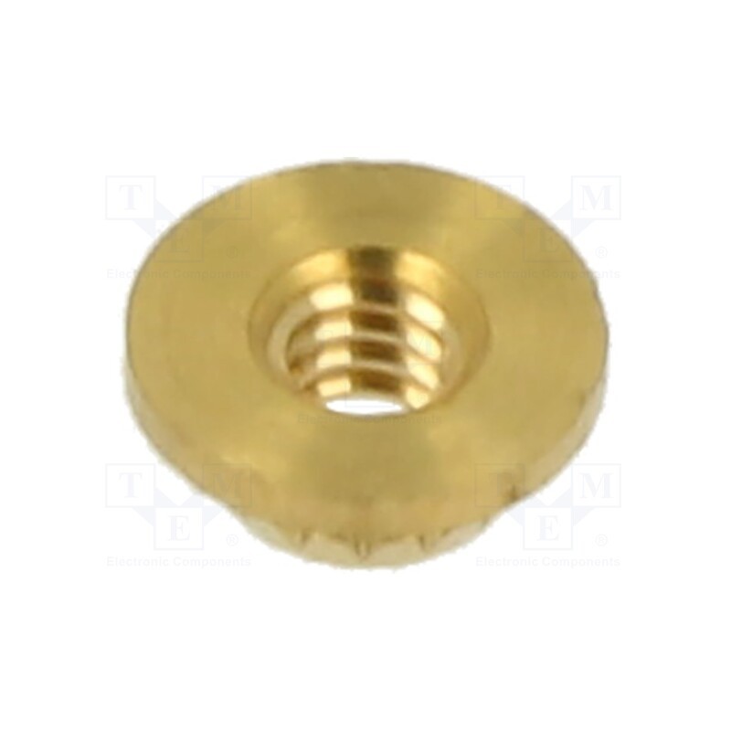 100 pcs x TAPPEX - 0006M2 - Threaded insert, brass, M2, BN 37905, L: 1.35mm, MICROBARB®