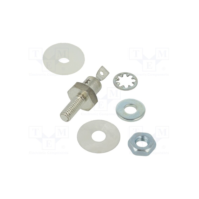1 pcs x NTE Electronics - NTE5847 - Diode: rectifying, 800V, 1.2V, 2.2A, anode to stud, DO4, screw type