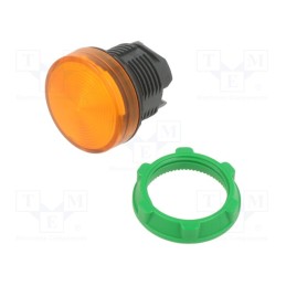 1 pcs x SCHNEIDER ELECTRIC - ZB5AV053S - Control lamp, 22mm, Harmony XB5, -25÷70°C, Ø22mm, IP66, orange