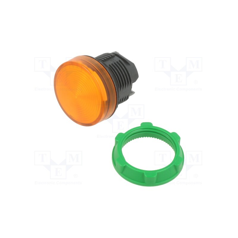 1 pcs x SCHNEIDER ELECTRIC - ZB5AV053S - Control lamp, 22mm, Harmony XB5, -25÷70°C, Ø22mm, IP66, orange