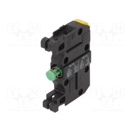 1 pcs x SPAMEL - ST22\10-1 - Contact block, 22mm, ST22, front fixing, Leads: screw terminals