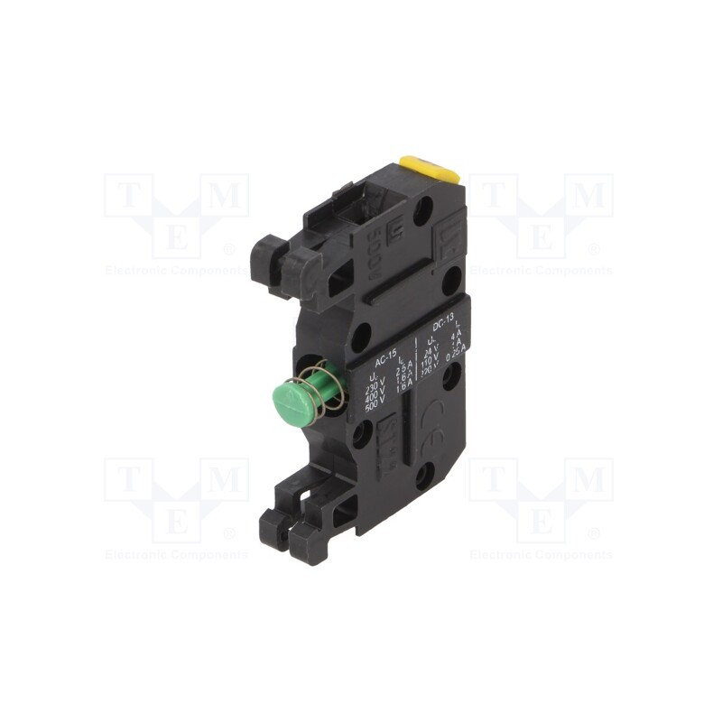 1 pcs x SPAMEL - ST22\10-1 - Contact block, 22mm, ST22, front fixing, Leads: screw terminals