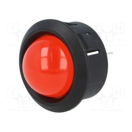 1 pcs x MENTOR - 2686.1021 - Indicator: LED, prominent, red, Ø25.65mm, for PCB, plastic