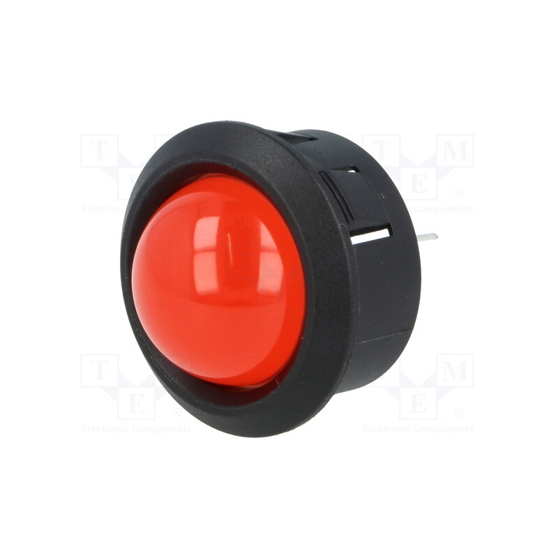 1 pcs x MENTOR - 2686.1021 - Indicator: LED, prominent, red, Ø25.65mm, for PCB, plastic