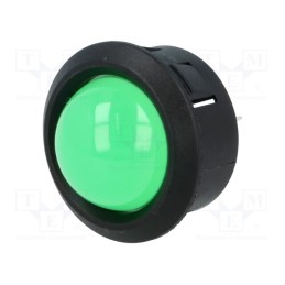 1 pcs x MENTOR - 2686.1081 - Indicator: LED, prominent, green, Ø25.65mm, for PCB, plastic