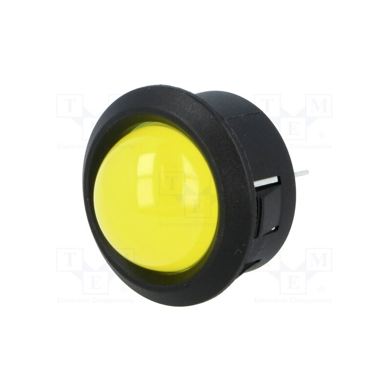1 pcs x MENTOR - 2686.1071 - Indicator: LED, prominent, yellow, Ø25.65mm, for PCB, plastic