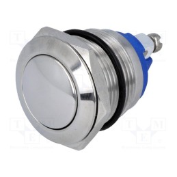 1 pcs x ONPOW - GQ19B-10/S - Switch: vandal resistant, Pos: 2, SPST-NO, 2A/36VDC, IP65, OFF-(ON)