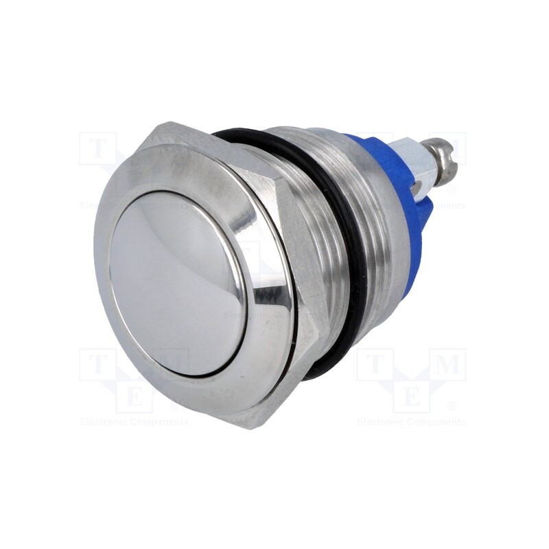 1 pcs x ONPOW - GQ19B-10/S - Switch: vandal resistant, Pos: 2, SPST-NO, 2A/36VDC, IP65, OFF-(ON)