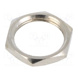 100 pcs x KEYSTONE - 1458 - Nut, hexagonal, 15/32'-32, brass, Plating: nickel, 1.98mm