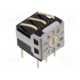 1 pcs x OMRON OCB - A6KV-102RF - Encoding switch, DEC/BCD, Pos: 10, THT, Rcont max: 200mΩ, 1.96Ncm