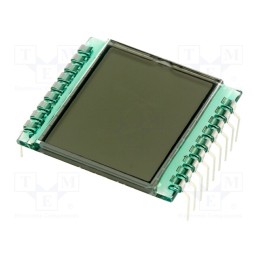 1 pcs x DISPLAY ELEKTRONIK - DE 112-TS-20/7,5/M - Display: LCD, 7-segment, STN Positive, No.of dig: 2, 28x30.5x1.1mm
