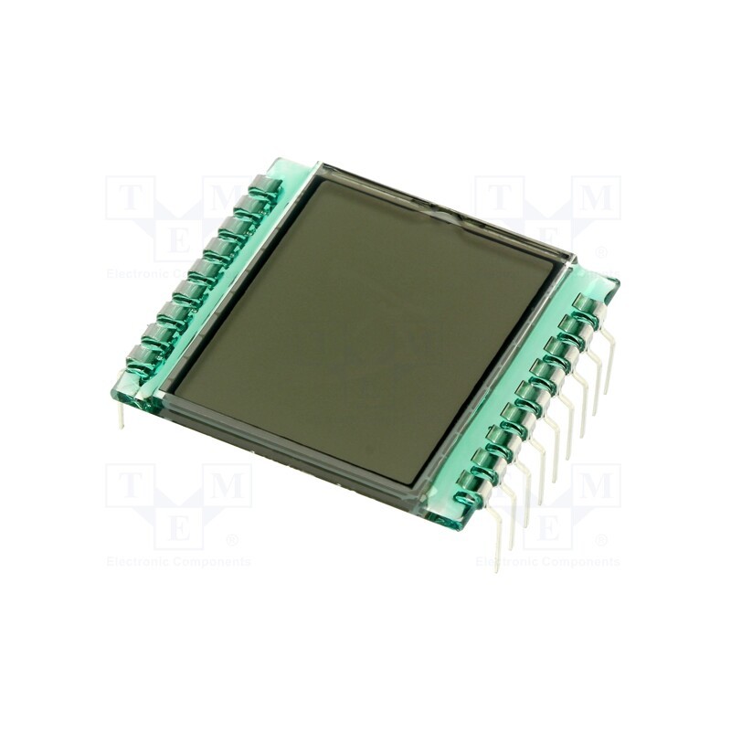 1 pcs x DISPLAY ELEKTRONIK - DE 112-TS-20/7,5/M - Display: LCD, 7-segment, STN Positive, No.of dig: 2, 28x30.5x1.1mm