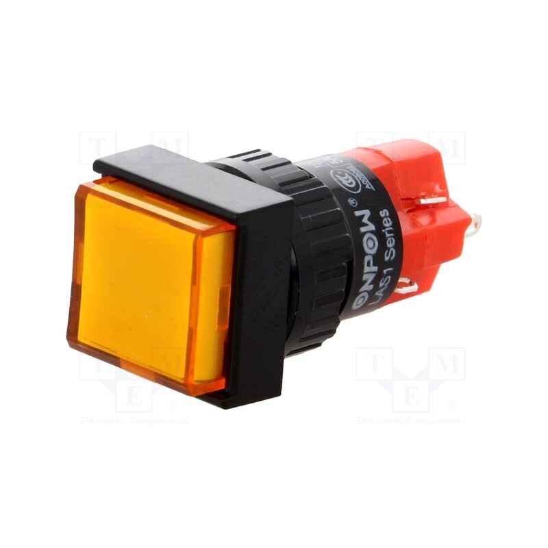 1 pcs x ONPOW - LAS1F-11Z/O/24V-IP40 - Switch: push-button, Pos: 2, SPDT, 3A/250VAC, 2A/24VDC, ON-ON, IP40