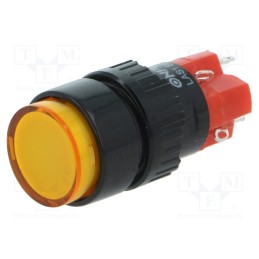 1 pcs x ONPOW - LAS1Y-11Z/O/24V-IP40 - Switch: push-button, Pos: 2, SPDT, 3A/220VAC, 2A/24VDC, ON-ON, IP40