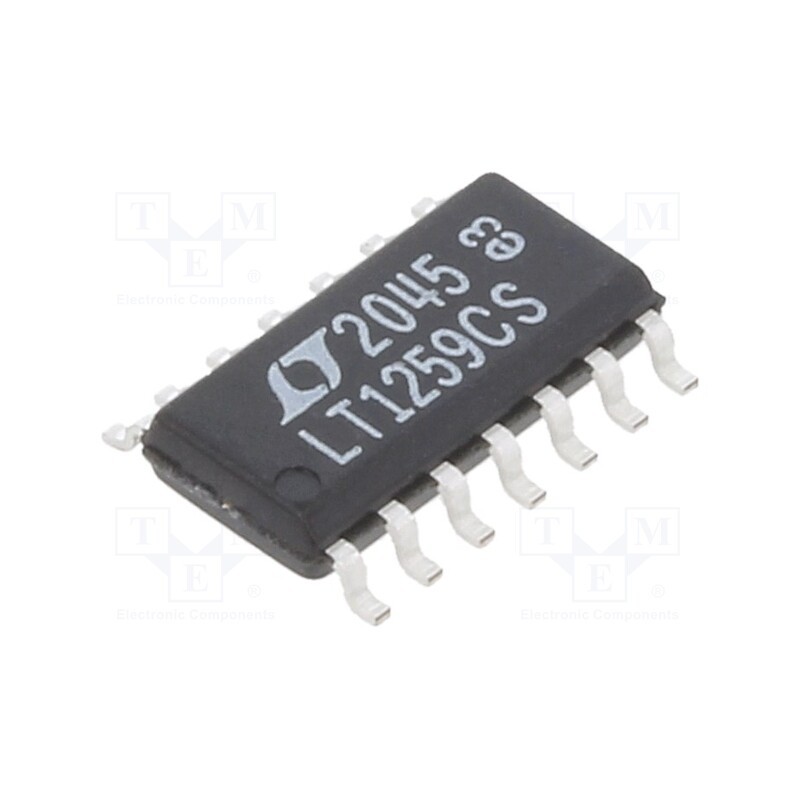 1 pcs x Analog Devices - LT1259CSPBF - IC: operational amplifier, 130MHz, Ch: 2, SO14, ±2÷15VDC,4÷30VDC