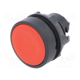 1 pcs x SCHNEIDER ELECTRIC - ZB5AA4TQ - Switch: push-button, 22mm, Stabl.pos: 1, red, none, IP66, flat, Pos: 2