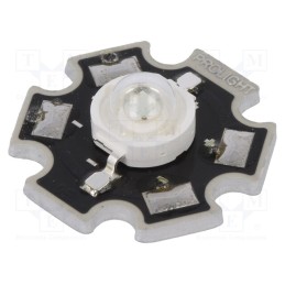 1 pcs x ProLight Opto - PM2E-3LBS-SD - Power LED, STAR, blue, 130°, 700mA, 455÷475nm, Pmax: 3W, 39.8÷55lm
